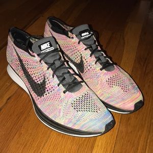Nike flyknit racer multi color